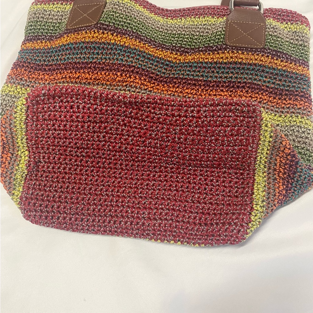 The Sak Multicolor Striped Cambria Crochet Tote Bag - Picture 3 of 11